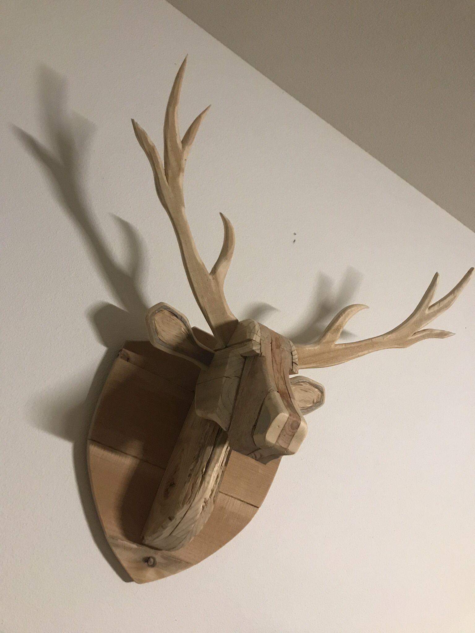 Wooden Deer Head