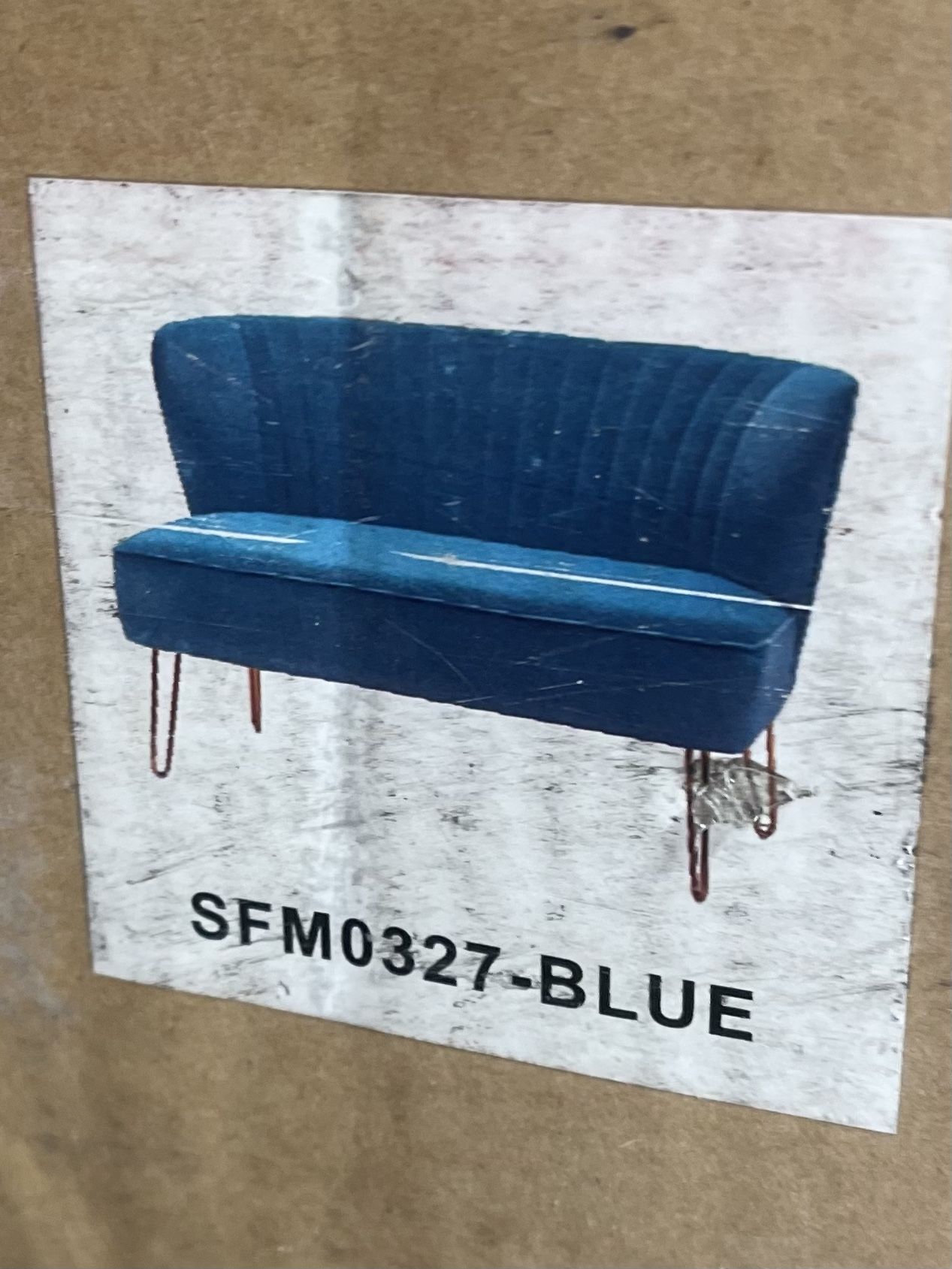 Blue Loveseat