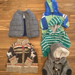 Sweater, Jackets and Puffy Vest -3 to 6 Months 
