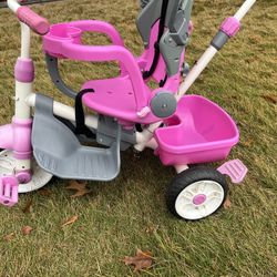Little Tikes Perfect Fit 4-in-1 Trike, Pink, Convertible Tricycle, 4 Stages of Growth/No canopy 