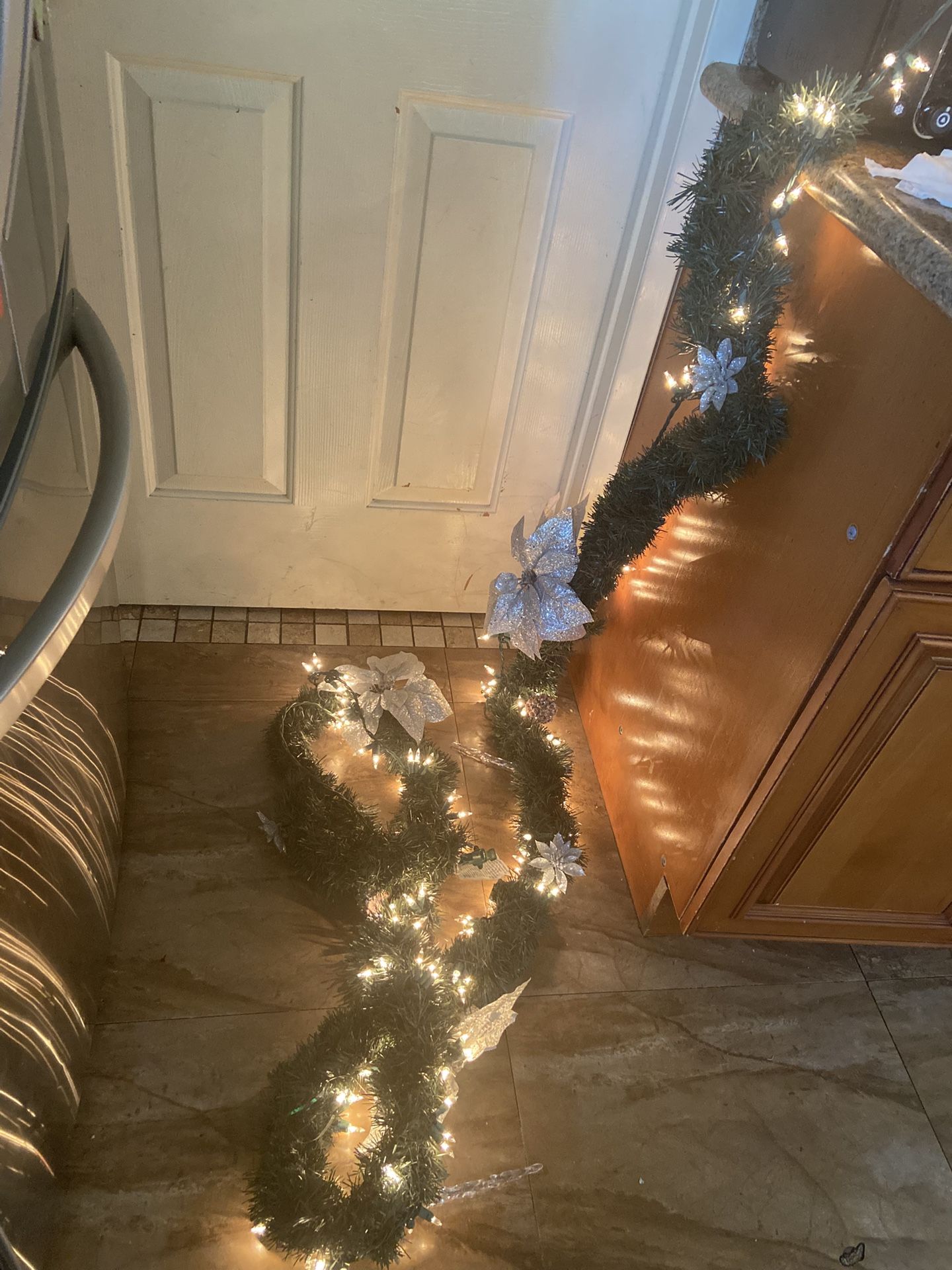 Christmas Garland With Lights 