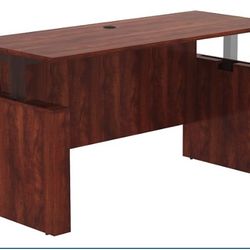 Brand New Lorell 72" Sit-to-Stand Desk – Cherry – $280
