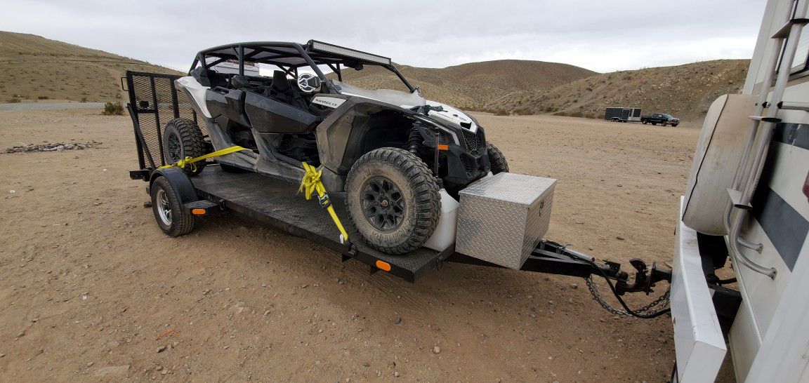 Heavy duty utility trailer , perfect for can am x3