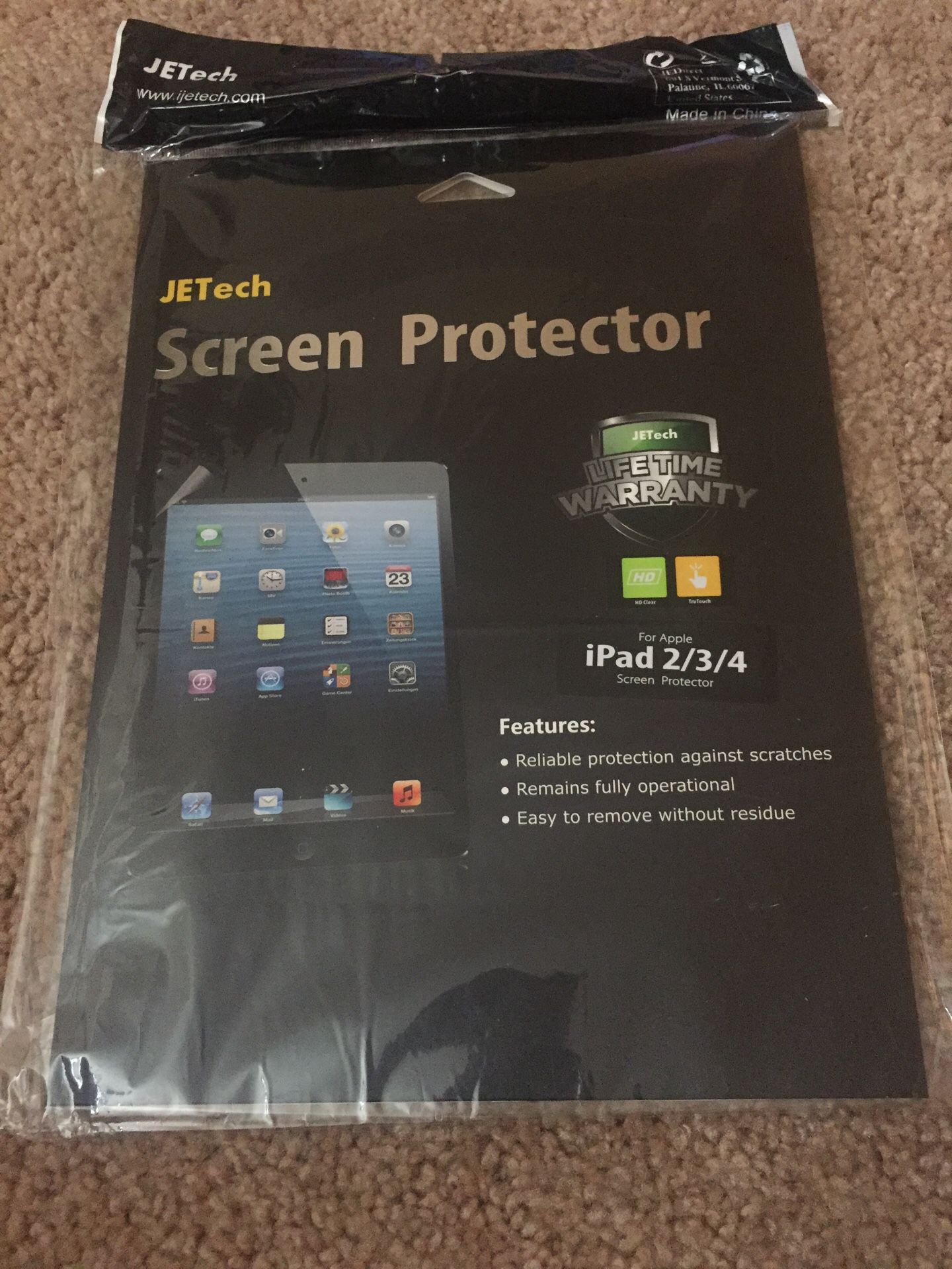 iPad 2/3/4 screen protector HD