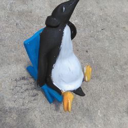 Penguin Clay Display Art