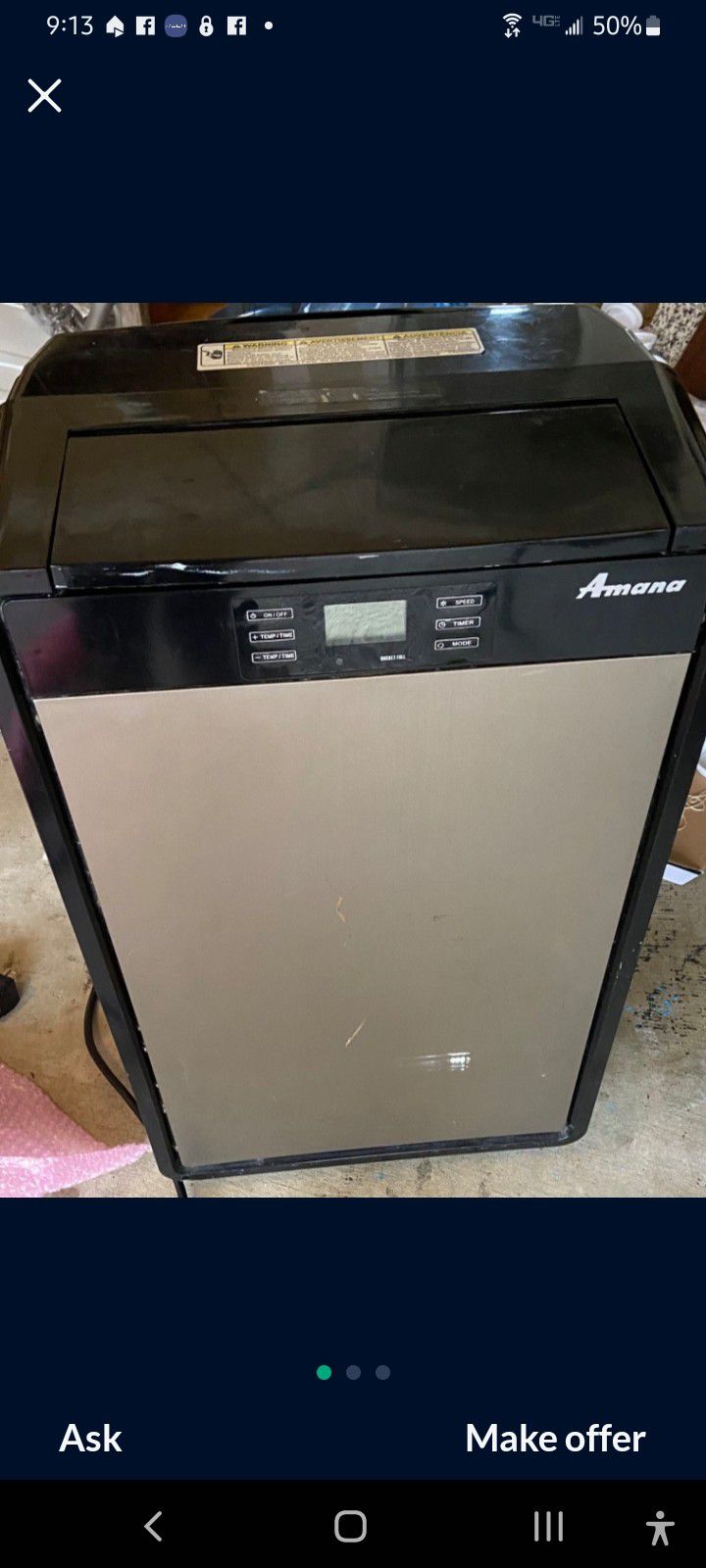 Amana Portable Air Conditioner 