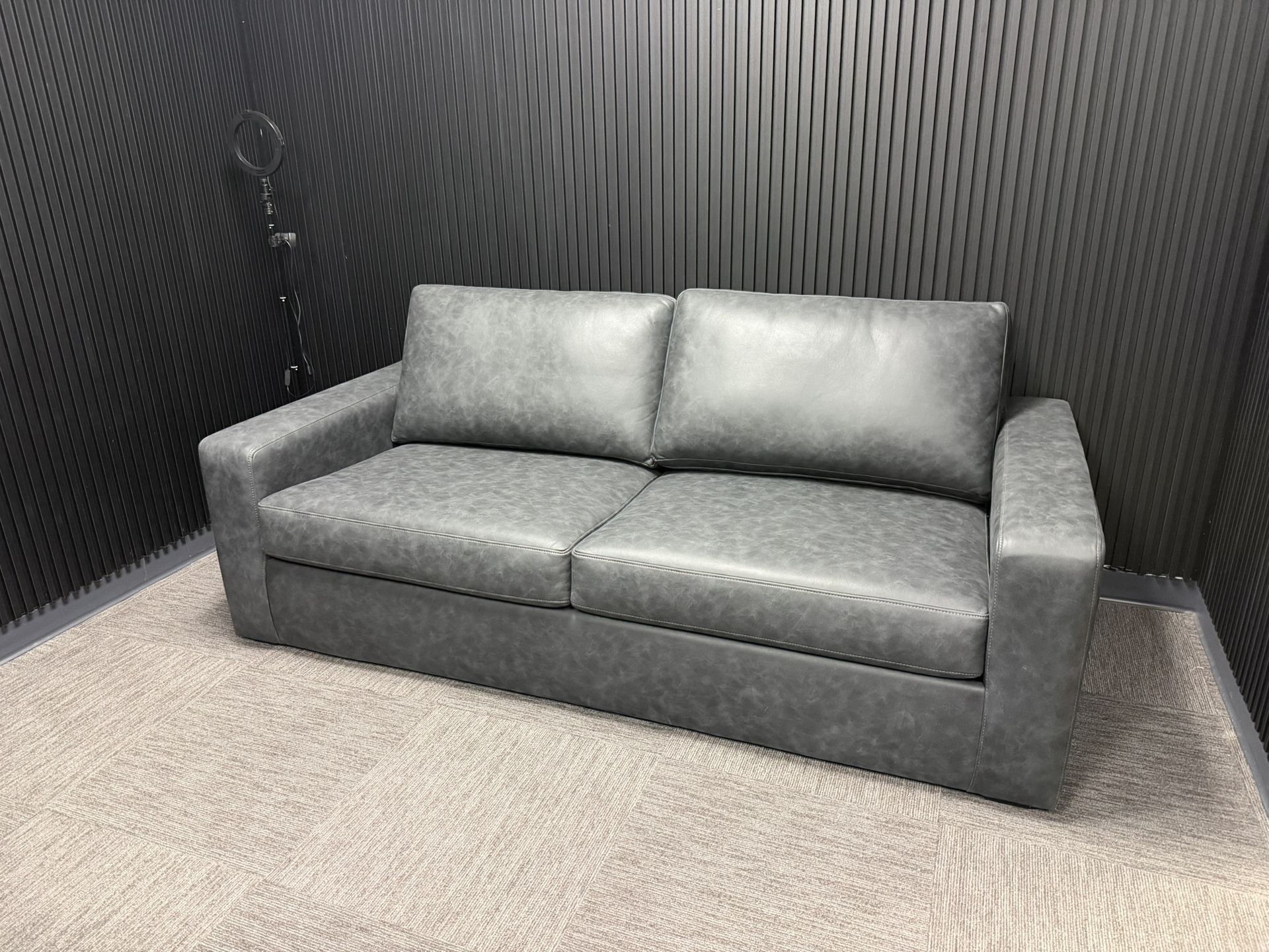 Living Spaces charcoal Couch