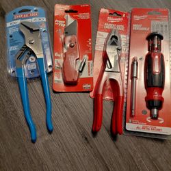 Milwaukee And Channel Locks Tools