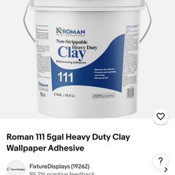  New 111 5gal Heavy Duty Clay Wallpaper Adhesive