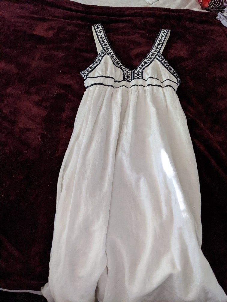J Crew white linen dress