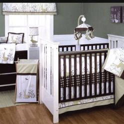 Kidsline Bunny Meadow 6 Pc Organic Cotton Crib Set (2 Sets)
