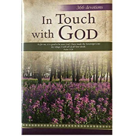 (NEW) Hardcover Inspiring book on faith In Touch With God