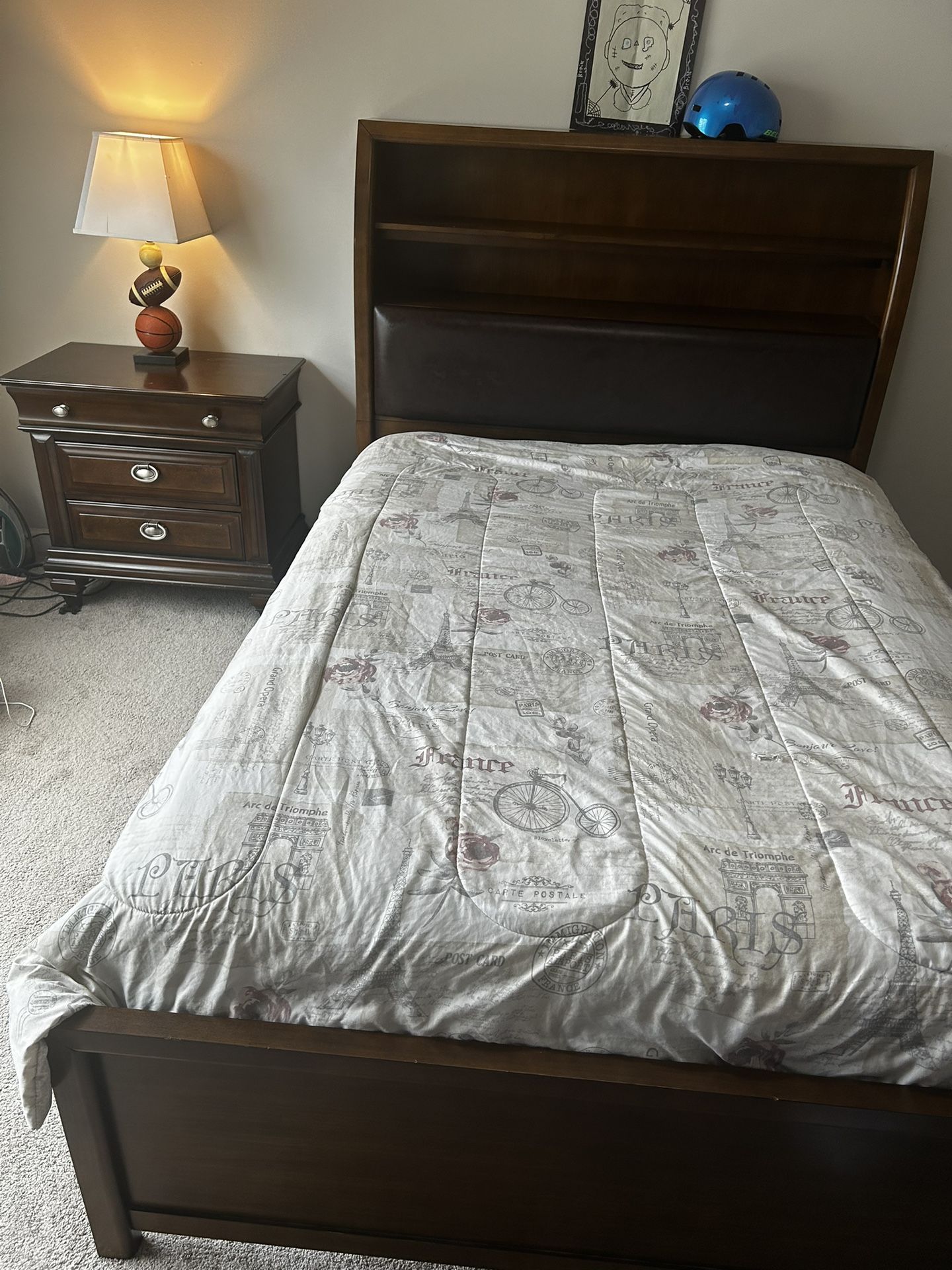 Full Kids Size Bed Furniture With Desk
