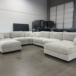 Oversized Beige Sectional