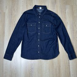 &Denim Women’s Shirt Jean Size 10 Blue