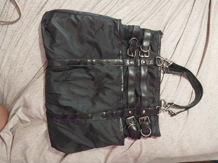 Purse With Leather Accents