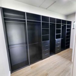 Modern Black Closet Organizer / Closet Organizador Moderno en Color Negro
