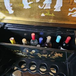 Antique Oriental Bar Cabinet