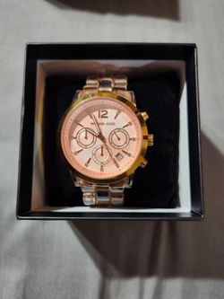 Michael Kors Audrina Rose Gold-Tone Chronograph Watch,