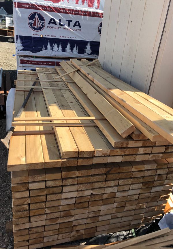 2x4x8 cedar fence rails for sale in olympia, wa - offerup