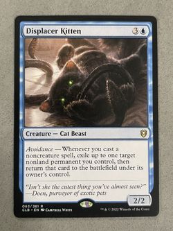 Magic the Gathering MTG Proxy - Displacer Kitten