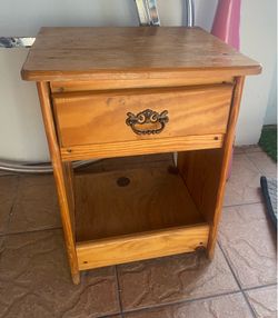 MidCentury Wood Nightstand