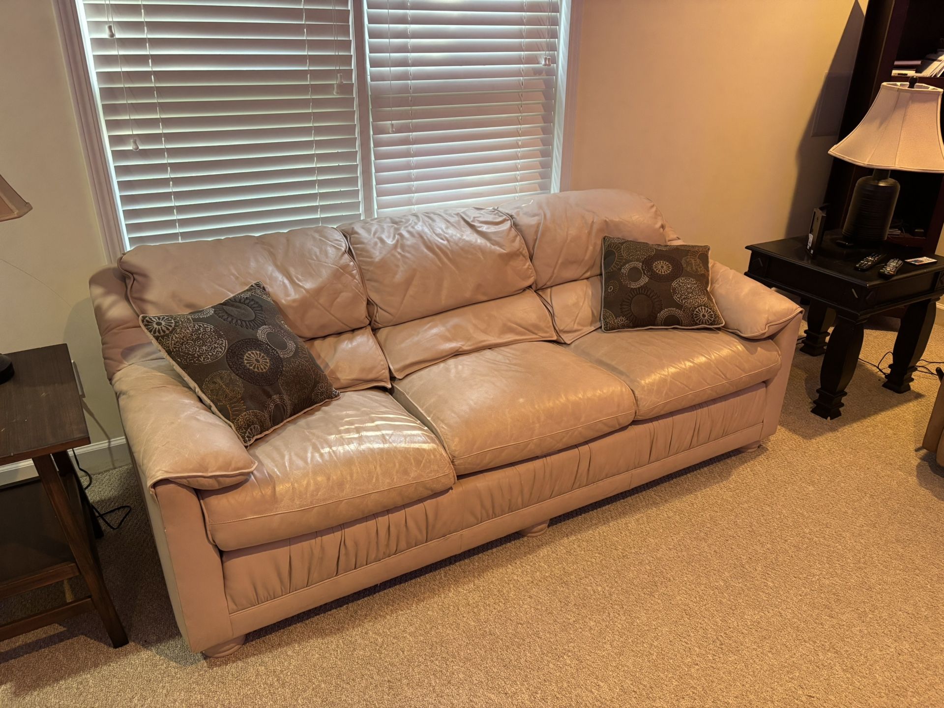 Leather couch