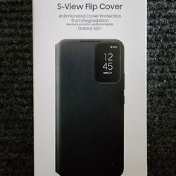 Samsung Smart Clear View Cover for Galaxy S22+ - Black (Brand New, Sealed)