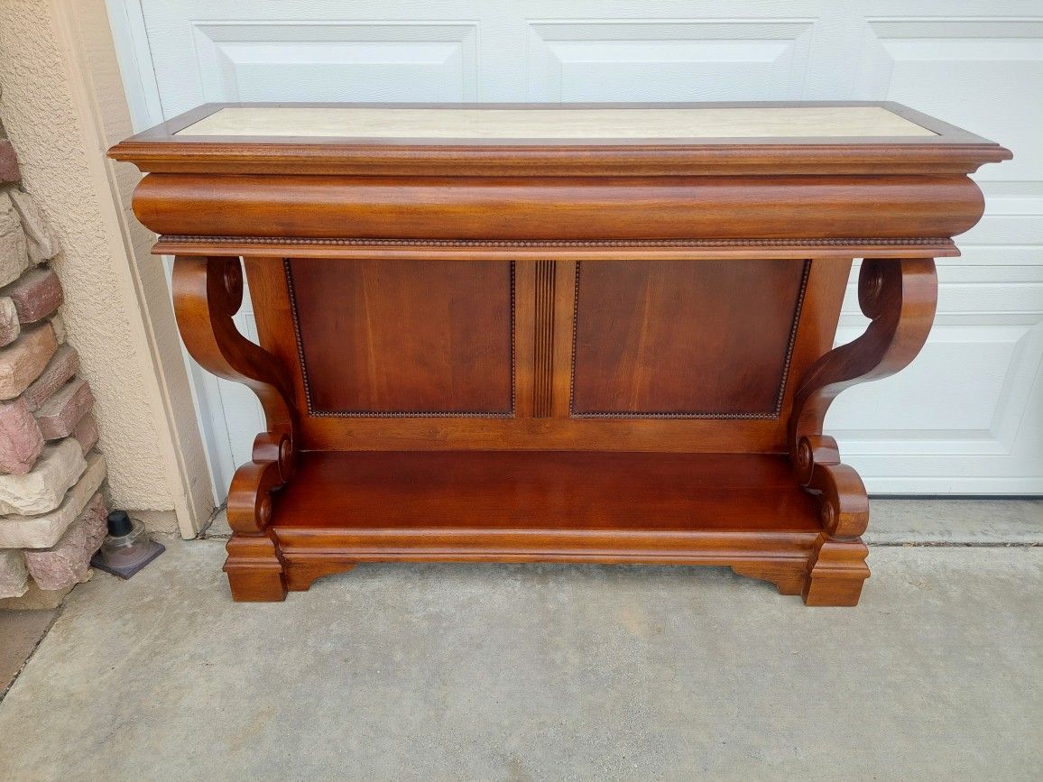 Antique Table Marble Top