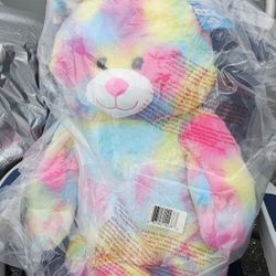 Build-A-Bear Walmart Exclusive JUMBO Rainbow Tie-Dye Teddy Bear