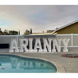 Marquee letters and numbers