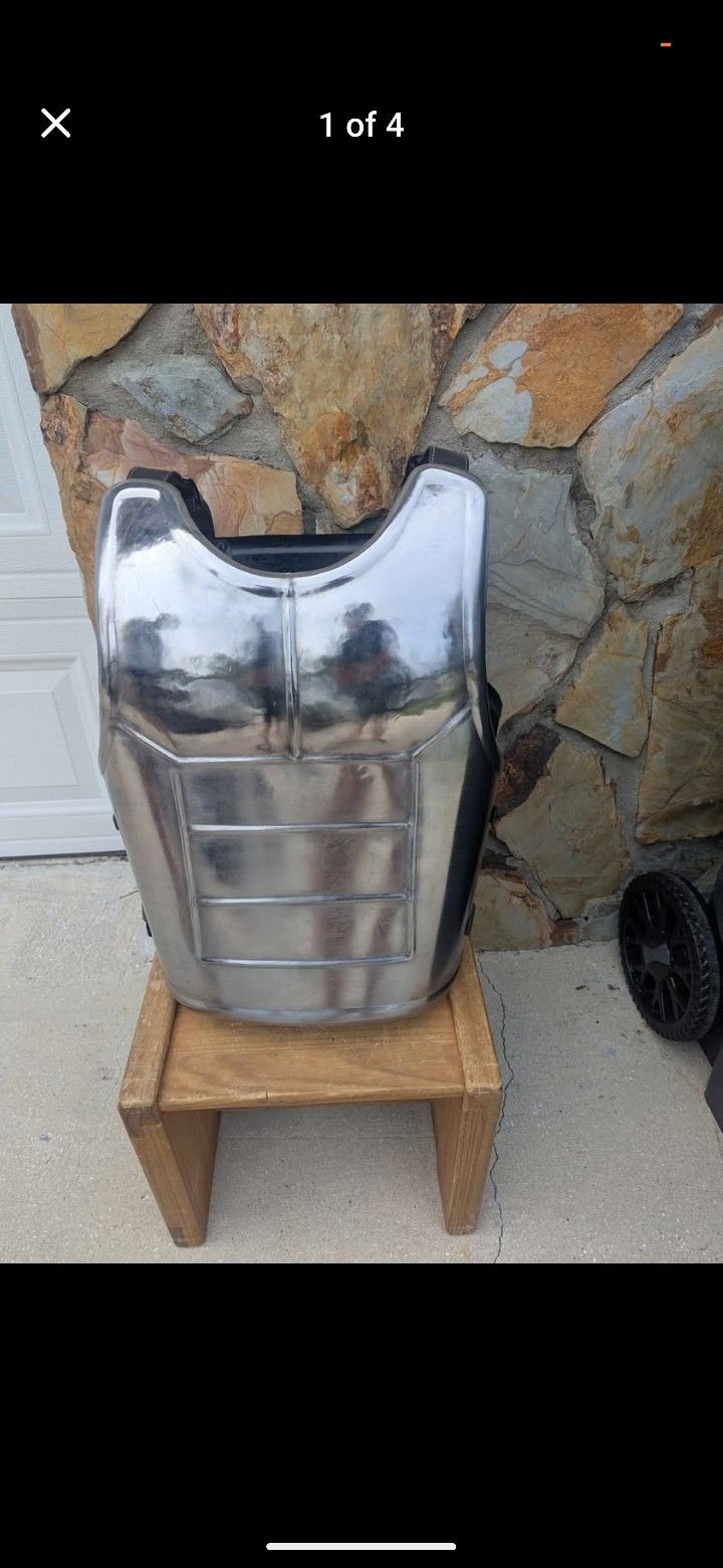 Steel Vegeta armor Breastplate And Backplate 