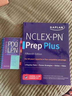 Kaplan NCLEX-PN Prep Plus 15th Edition with Mosby's PDQ for LPN