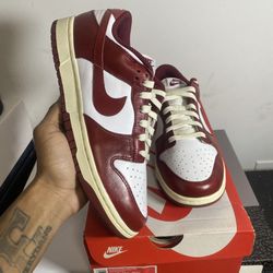 Size 9 (10.5W) Dunk Low “Vintage Red” BRAND NEW