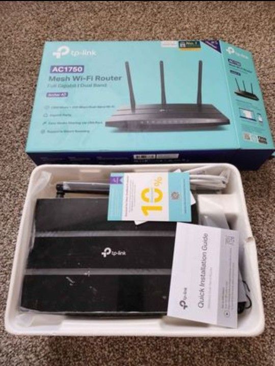 TP-LINK WiFi Router AC1750 Wireless Dual Band Gigabit (Archer C7), Router-AC1750