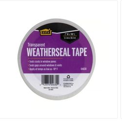 M-D Building Products Clear Polyethylene Weather Stripping Tape For Windows 1200 in. L X 2 in.