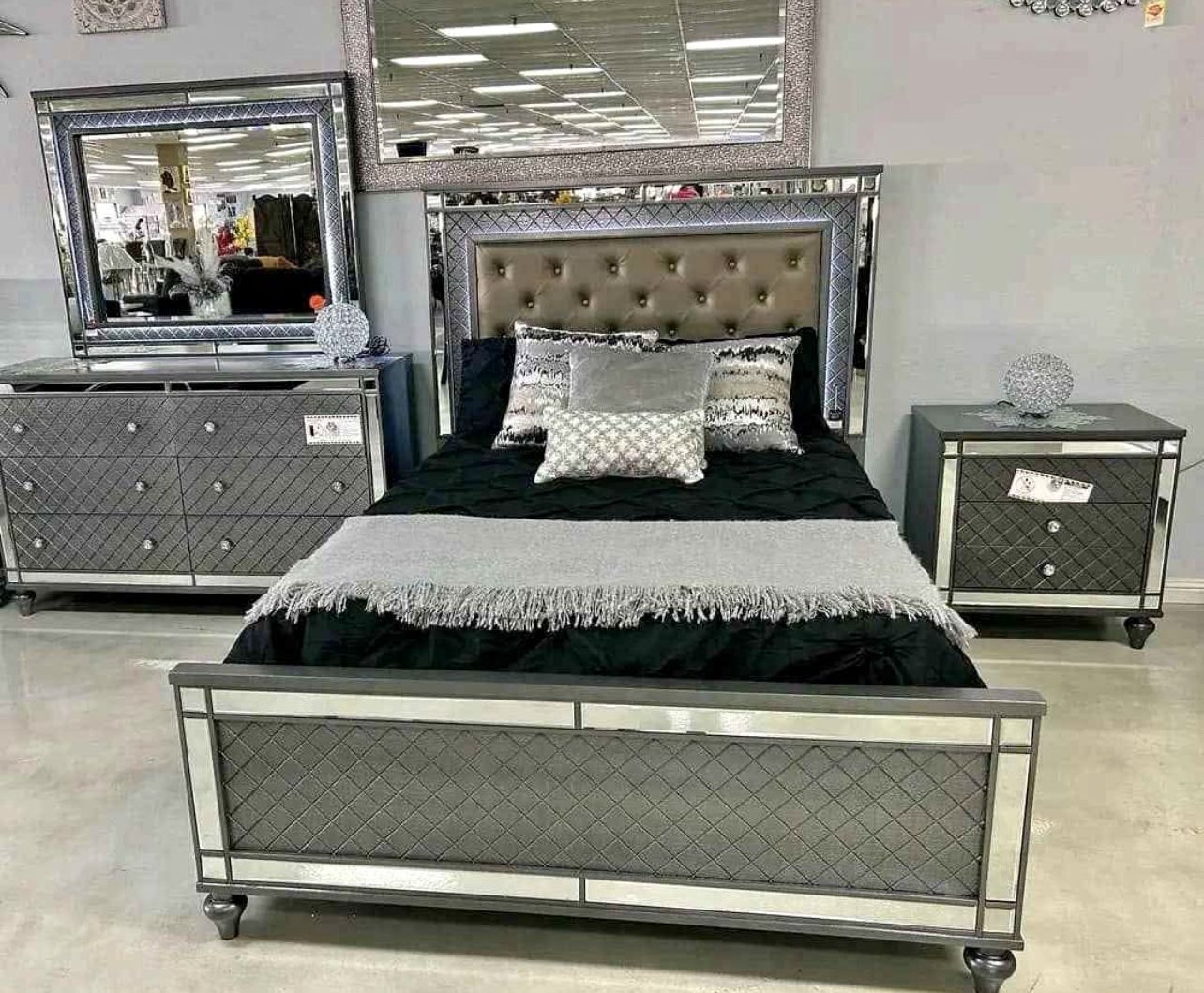 New 4 Pc Bedroom Set In Box 📦 Buy now pay later $39 Down