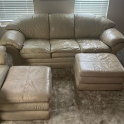 Leather Couch Set