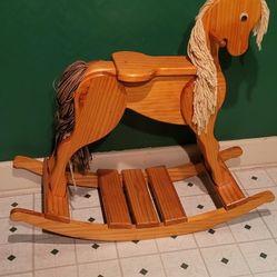 Handmade Wooden Rocking Horse