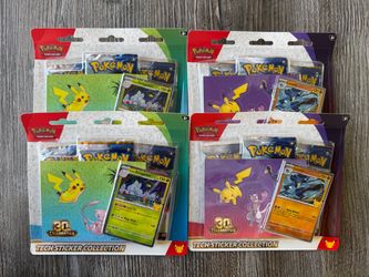 Pokemon 30th Celebration Tech Sticker Collections