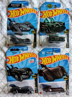 Hot Wheels Batman Vehicles Collections $15 For Each 4 Pack