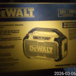 DeWalt Jobsite Bluetooth Speaker And 12-20 Volt Wireless Charger 