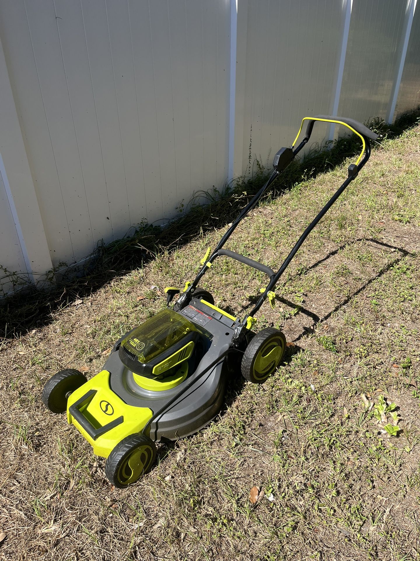Electric Lawn Mower with 2 Batteries and Charger
