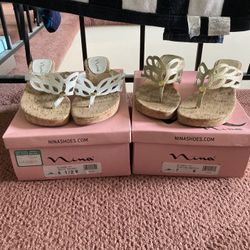 Two Pairs Of Nina Sandals