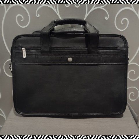 FORAY BLACK LEATHER LAPTOP BAG / BRIEFCASE for Sale in Ontario, CA ...