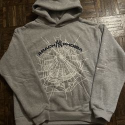 Grey spider hoodie