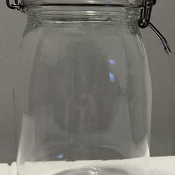 IKEA Glass Clamp Lid Canister Jar – Airtight Storage (Approx. 34–50 oz)