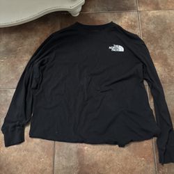 North Face Long Sleeve Black Shirt 