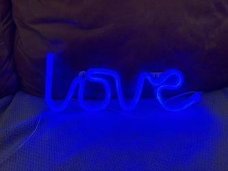 Blue Neon Sign