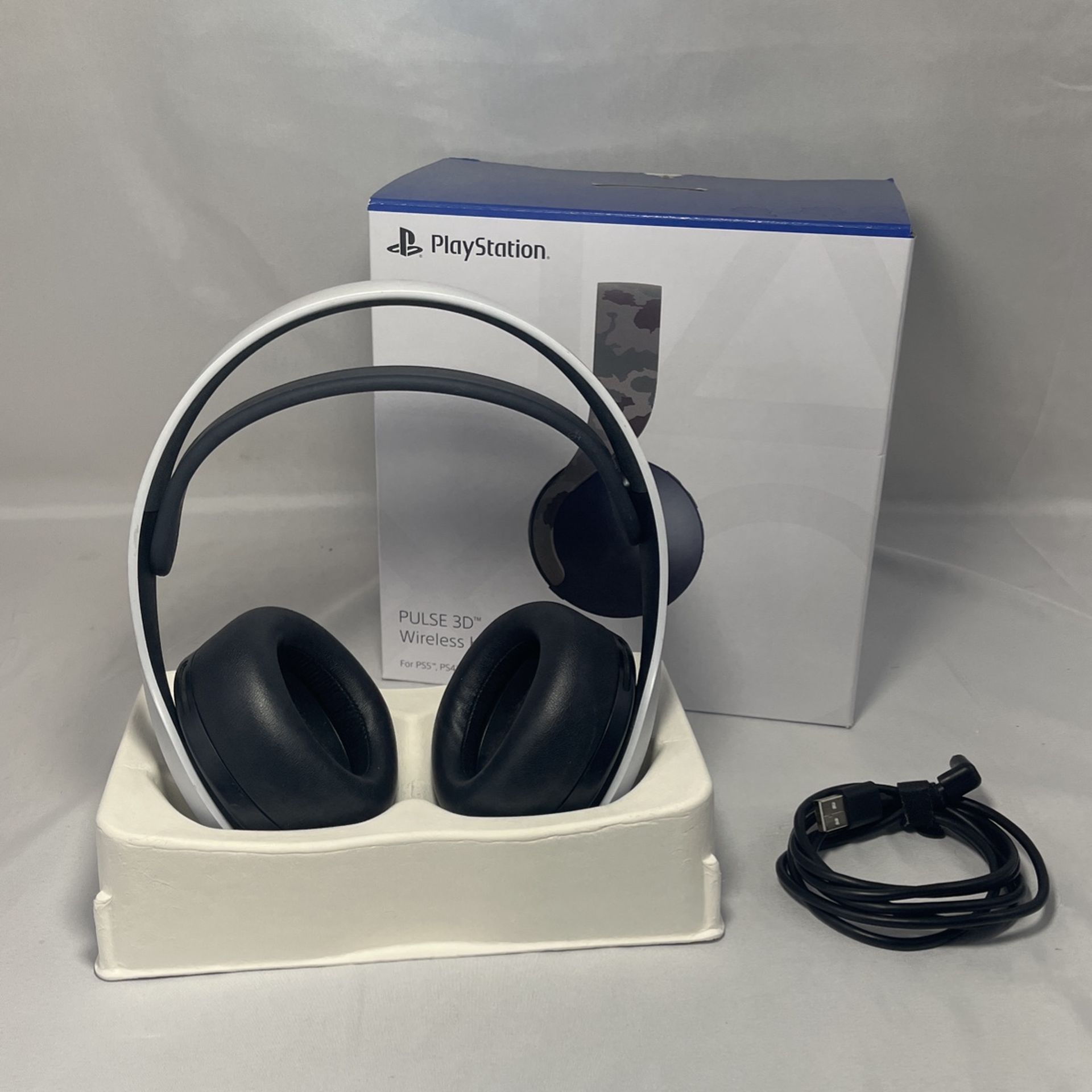 Sony PS5 Pulse 3D Wired Headset+Connection Cord No Dongle For